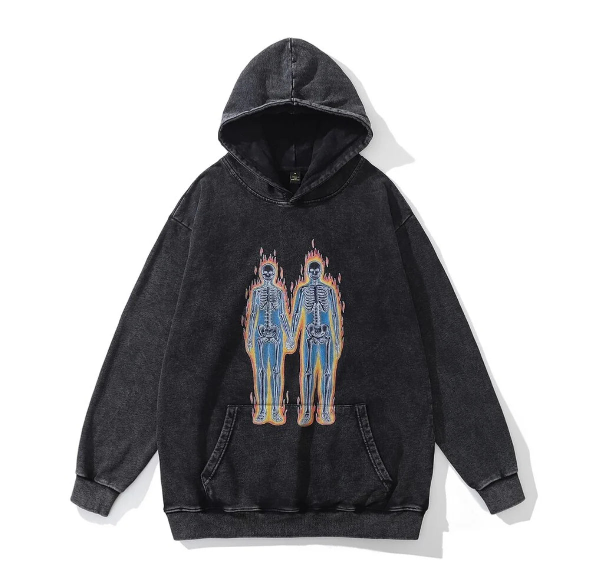 FLAME SKELETON HOODIE