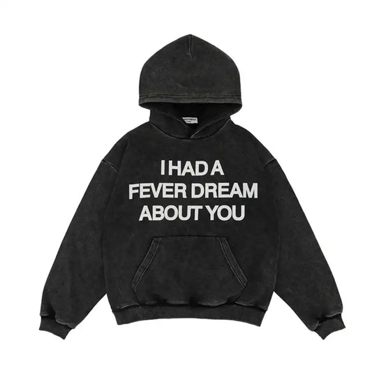 TEXT-PRINTED HOODIE